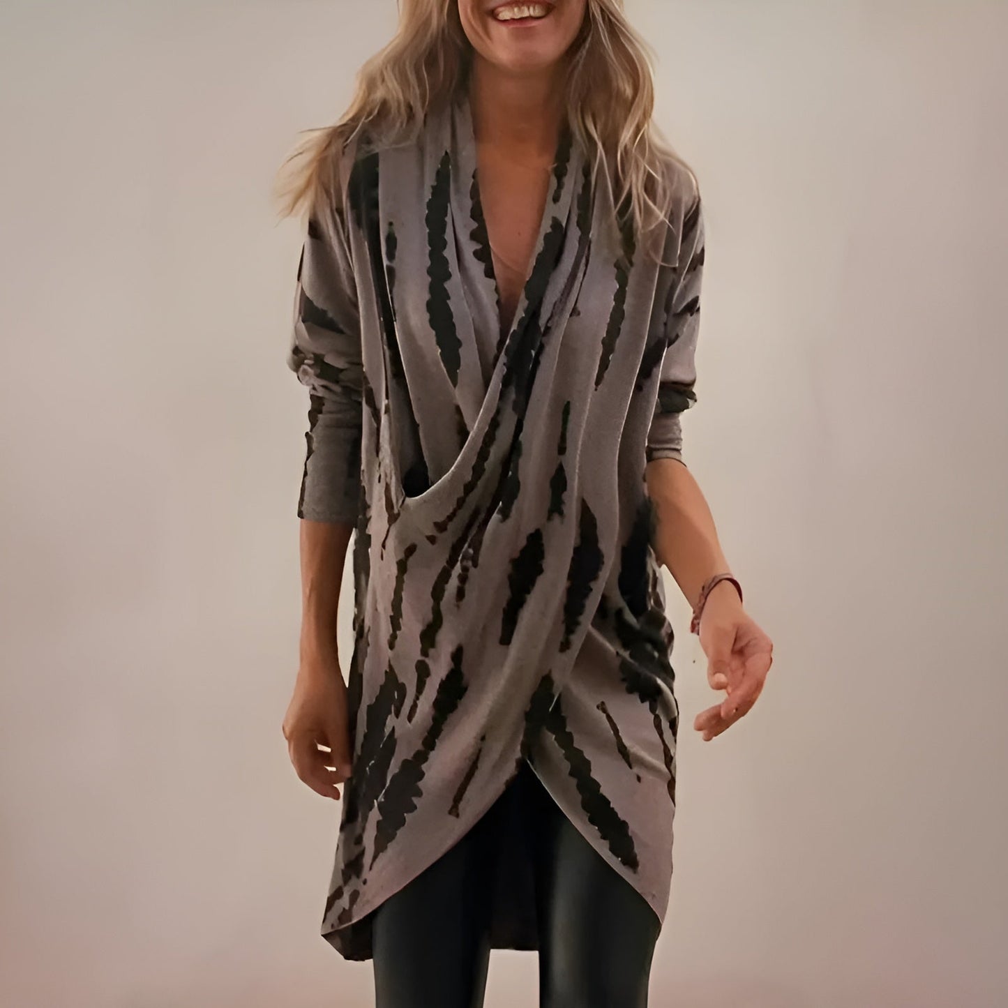 Women's Cowl Neck Long Sleeve Blouse