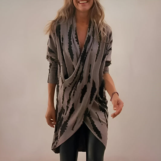 Women's Cowl Neck Long Sleeve Blouse