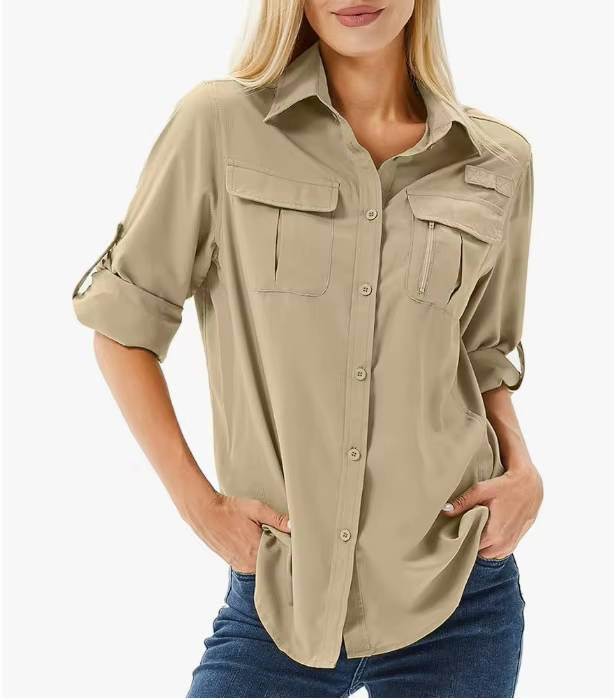 Women's Long Sleeve Blouse – Yellow