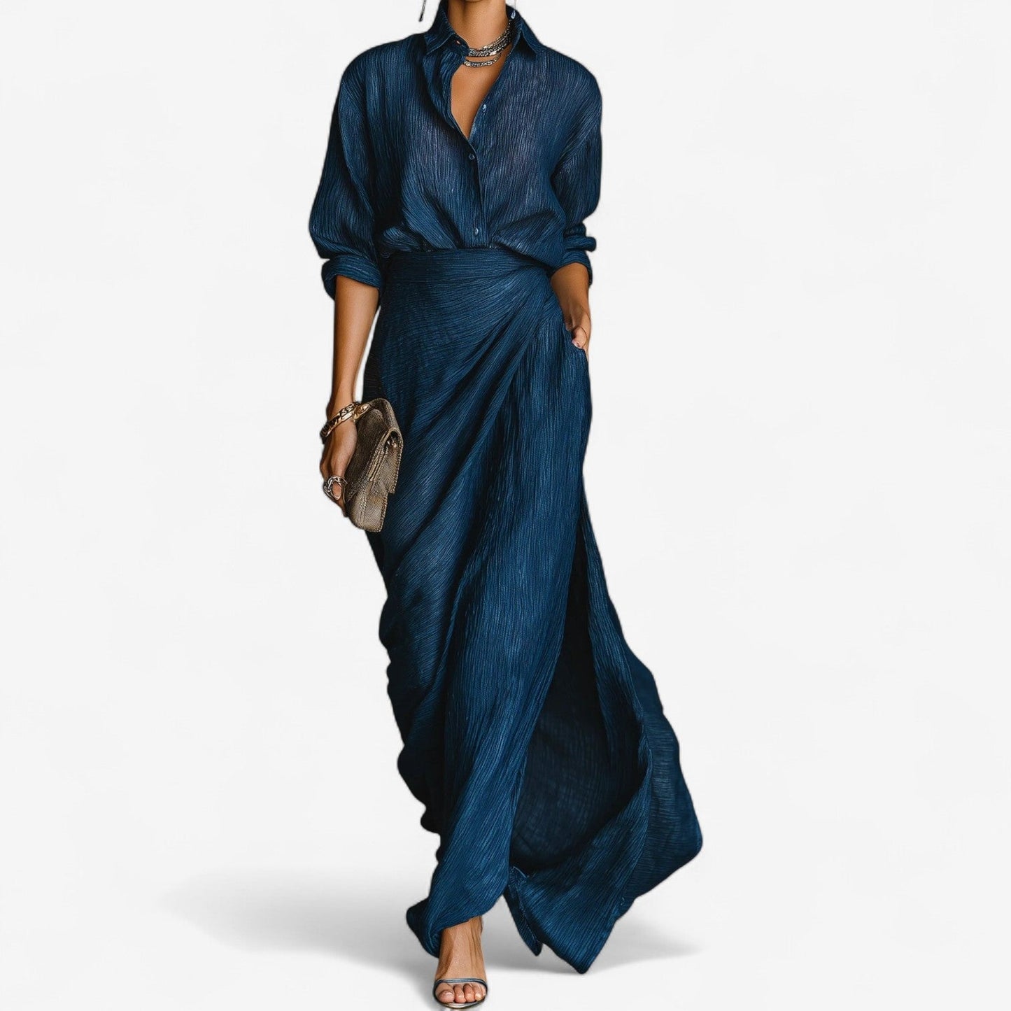 Women's Maxi Dress – Blue