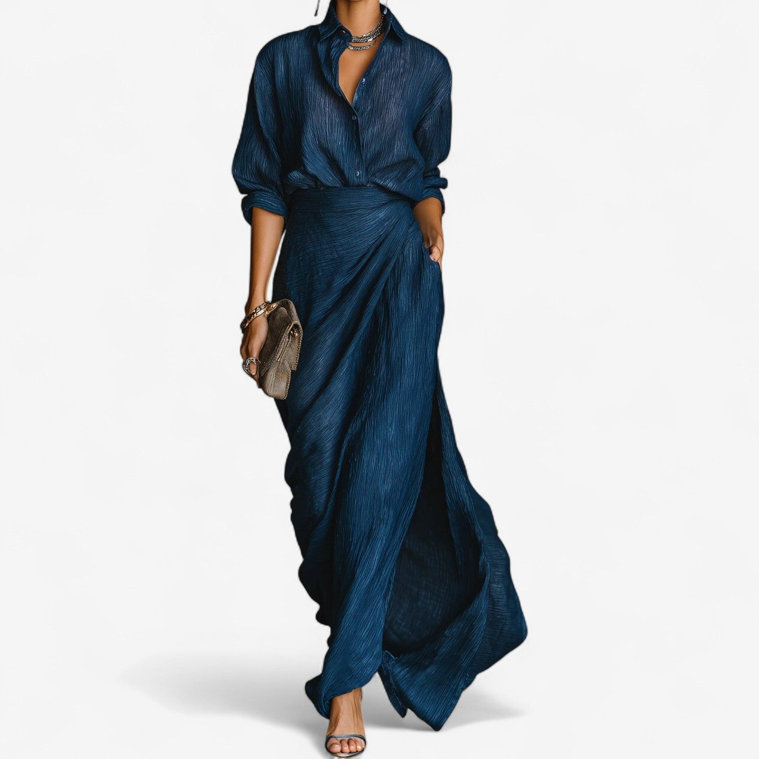 Women's Maxi Dress – Blue