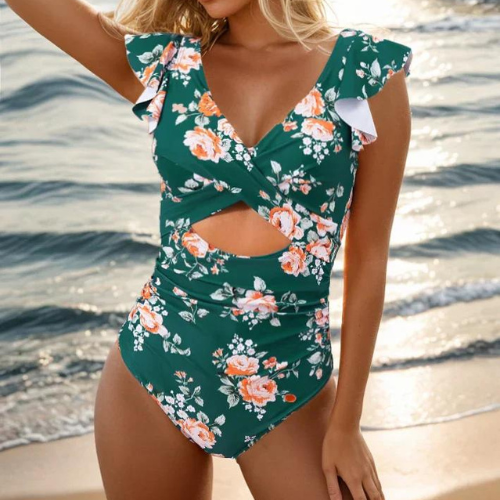 Women's One Piece Swimsuit – Green