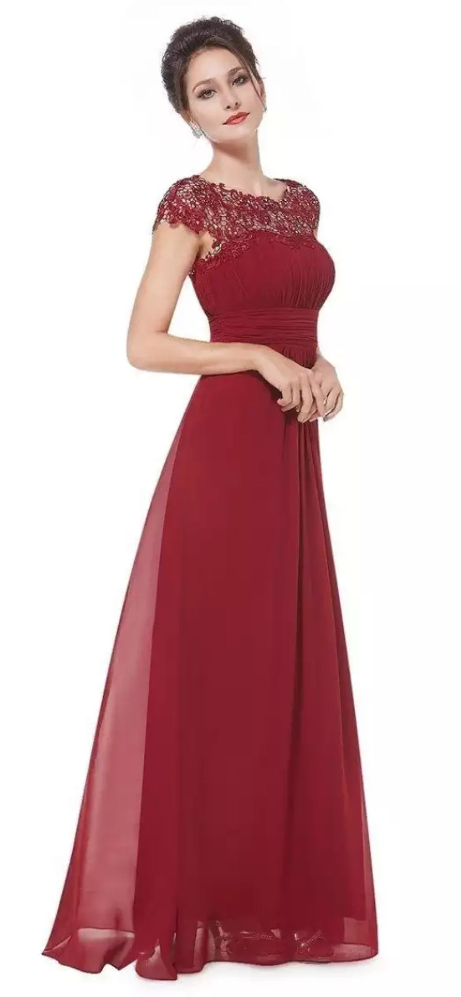 Women's Evening Maxi Dress – Red
