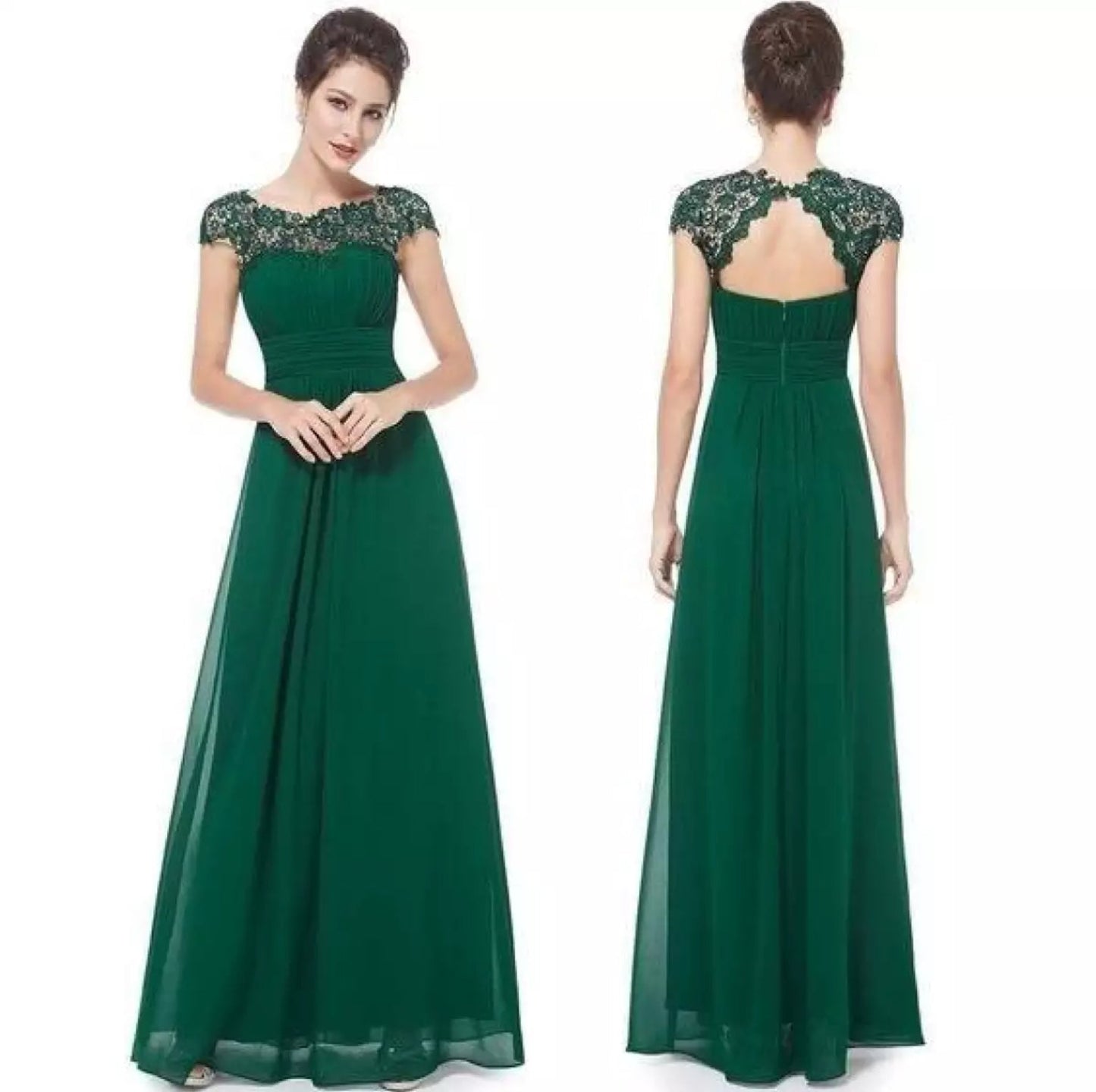 Women's Evening Maxi Dress – Green
