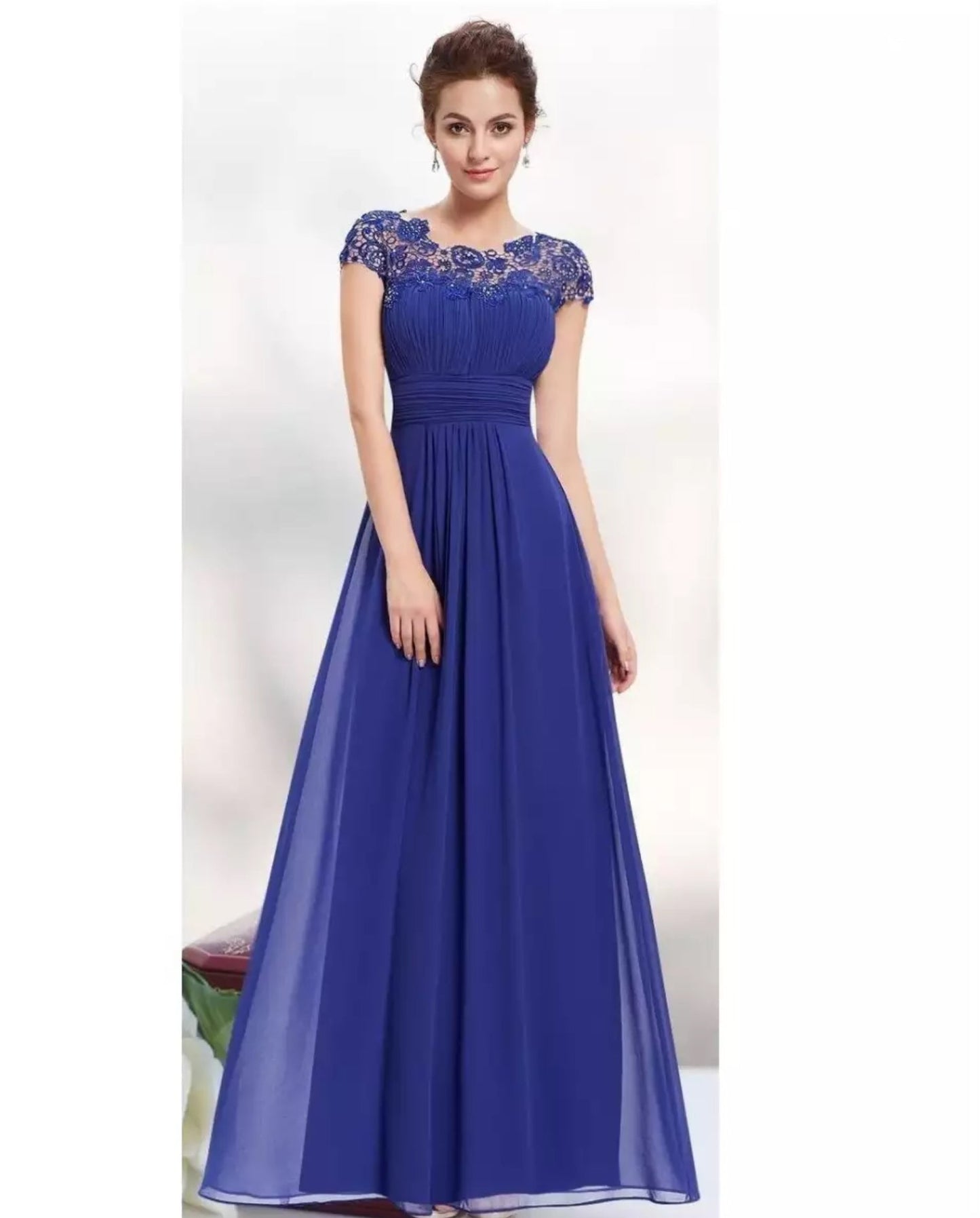 Women's Evening Maxi Dress – Blue
