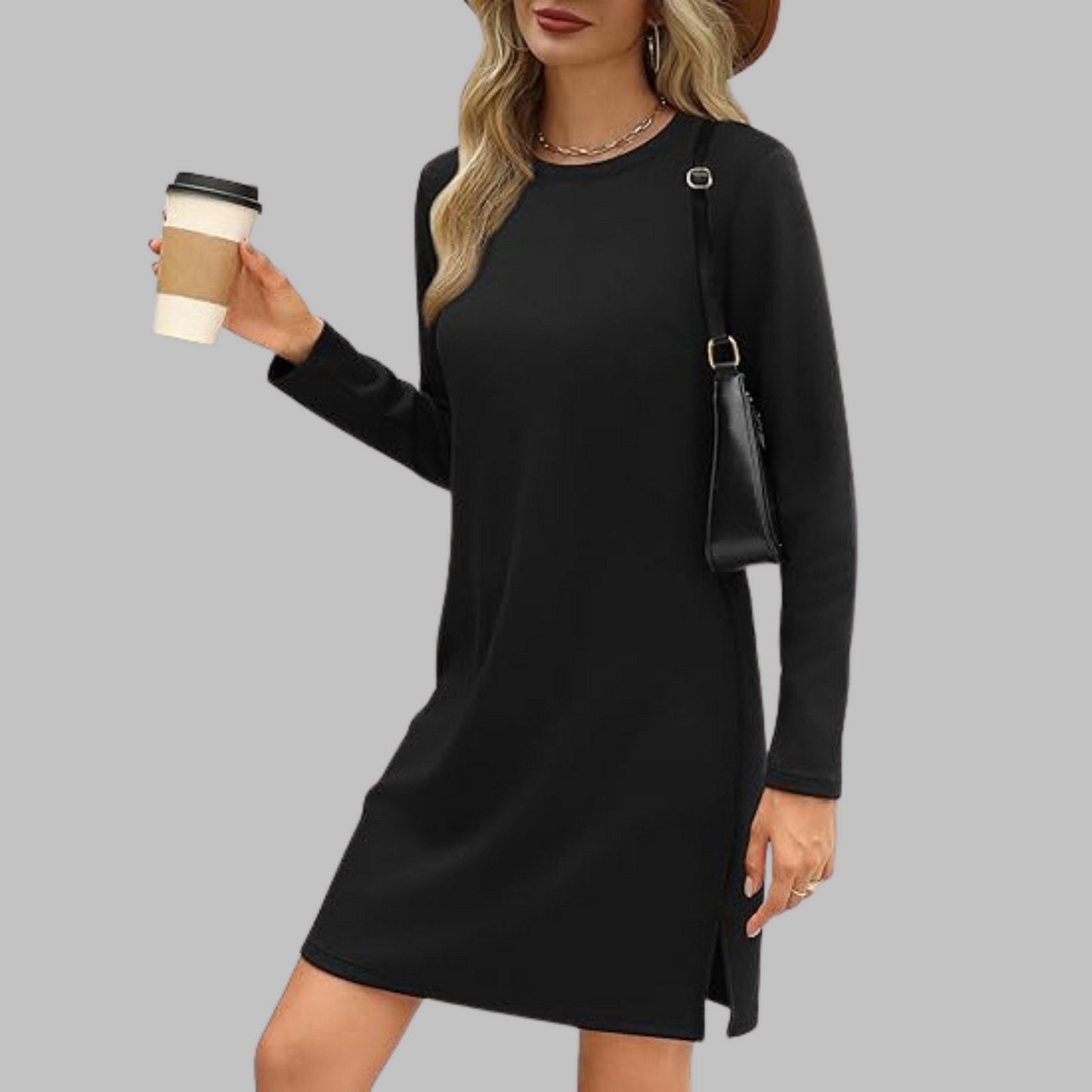 Women's Midi Dress – Black