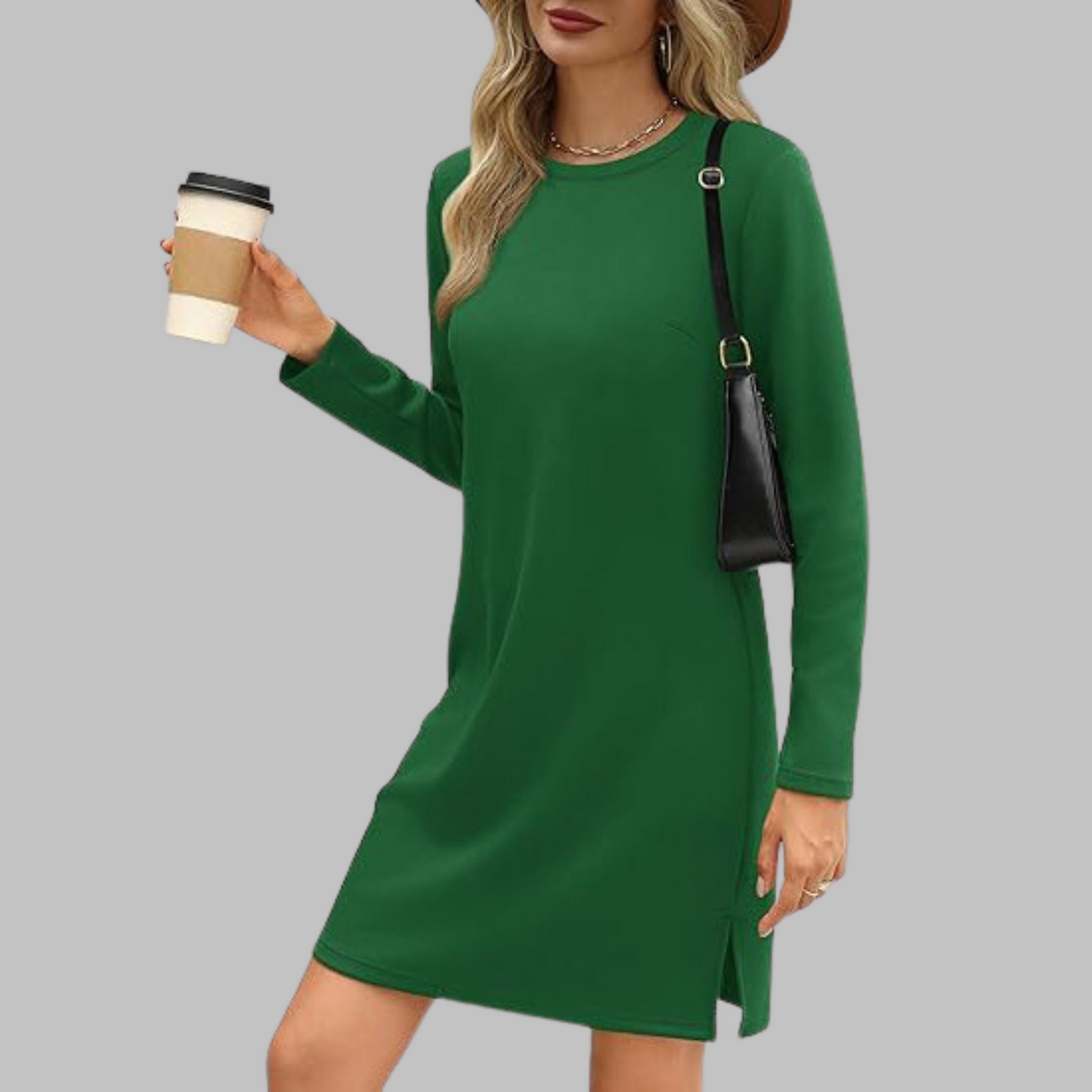 Women's Midi Dress – Green