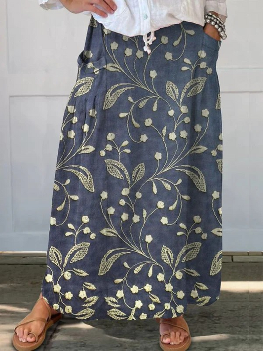 Women's Maxi Skirt – Blue