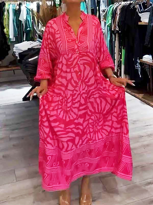 Women's V Neck Maxi Dress
