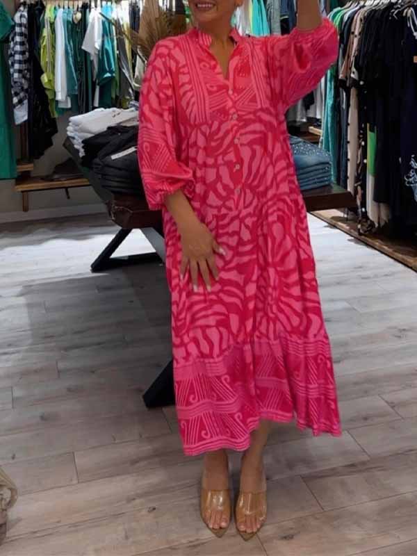 Women's V Neck Maxi Dress