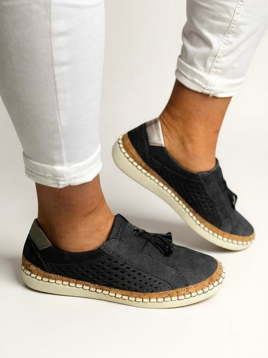 Women's Slip On Loafers – Black