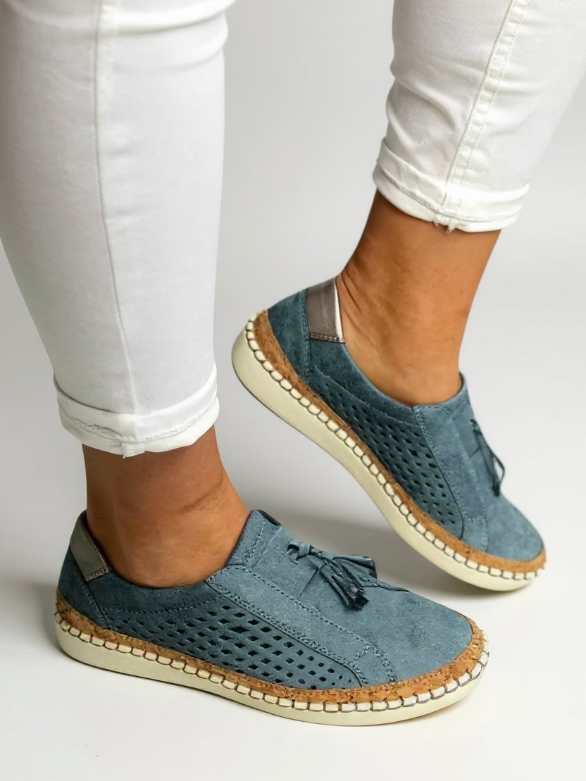 Women's Slip On Loafers – Blue