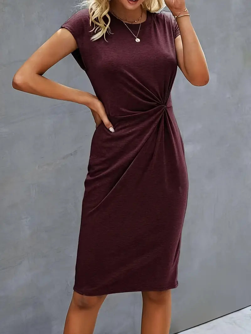 Women's Midi Dress – Red