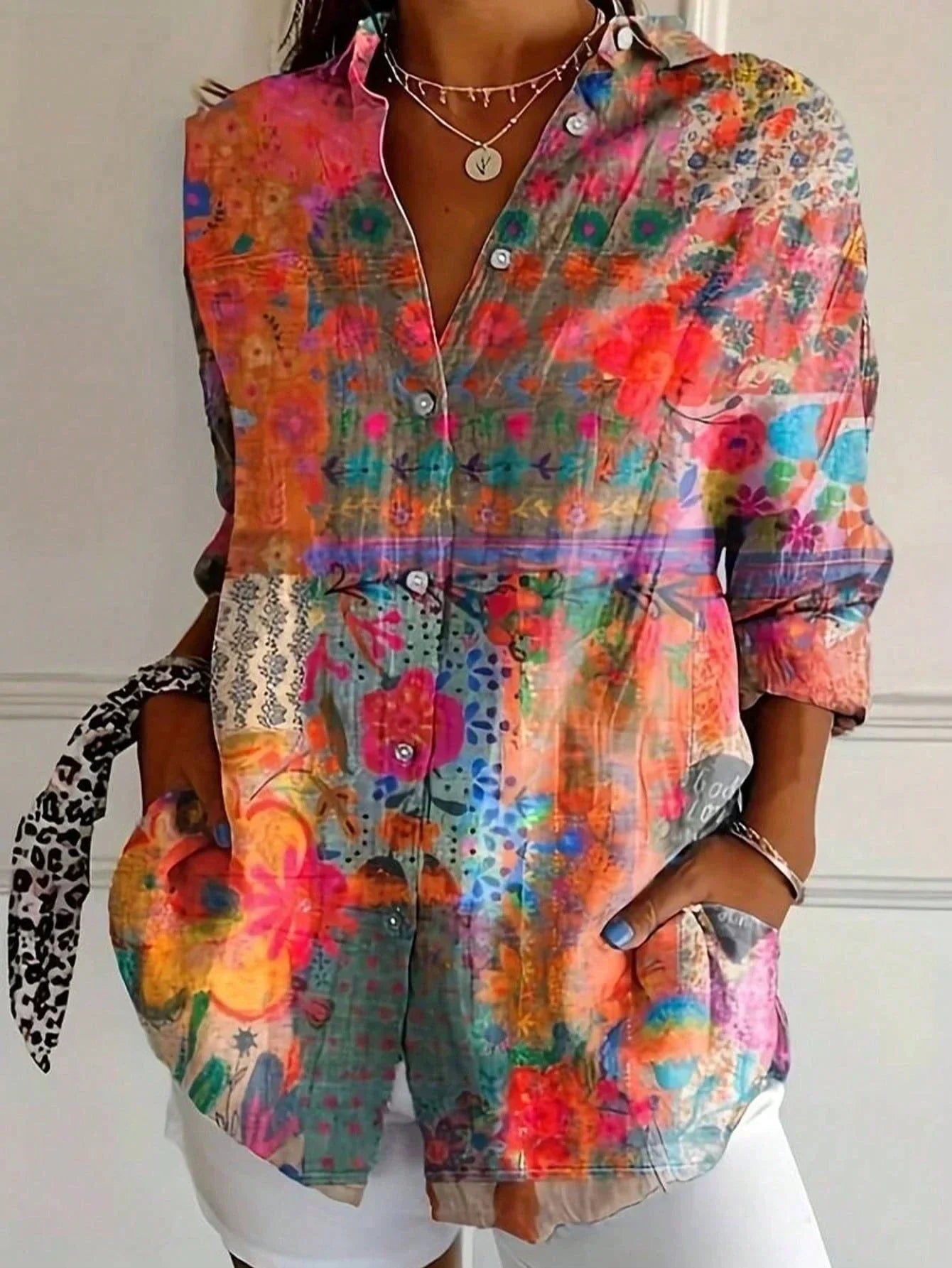 Women's Blouse – Orange