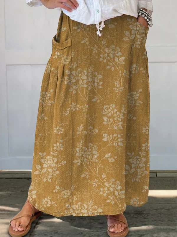 Women's Maxi Skirt – Yellow