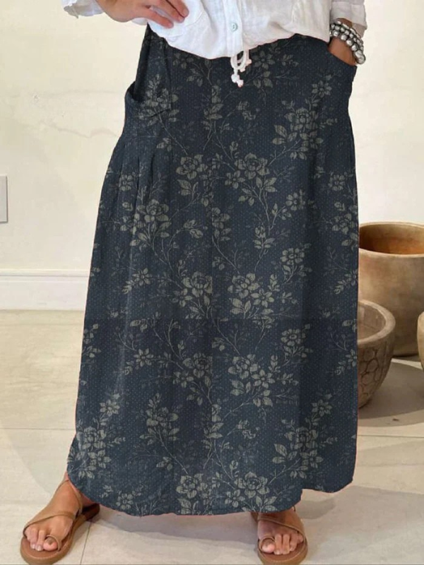 Women's Maxi Skirt – Navy Blue