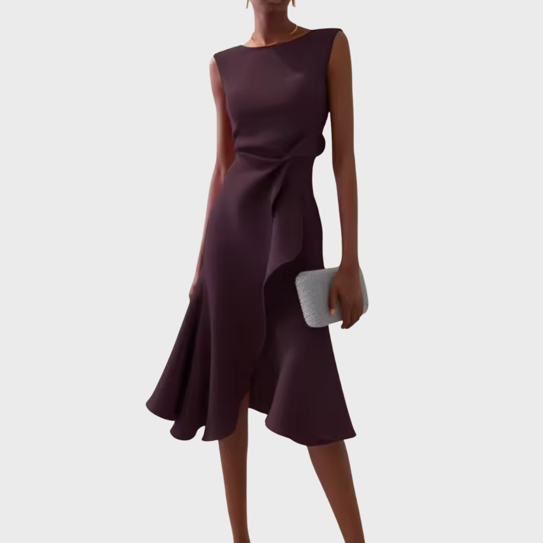 Women's Midi Dress – Dark Purple