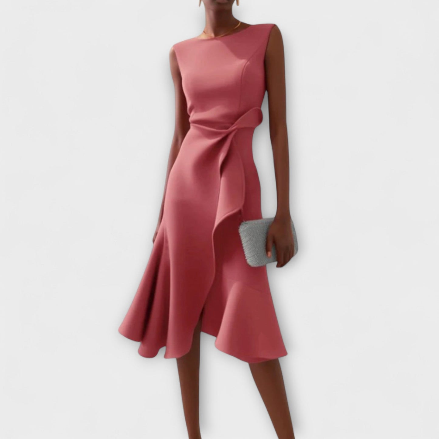 Women's Midi Dress – Pink