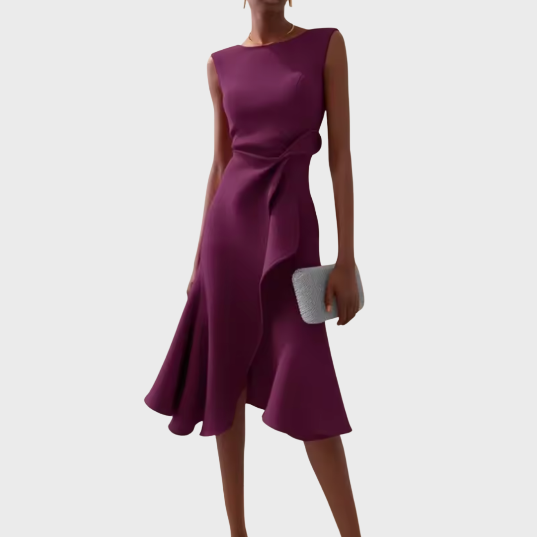 Women's Midi Dress – Purple