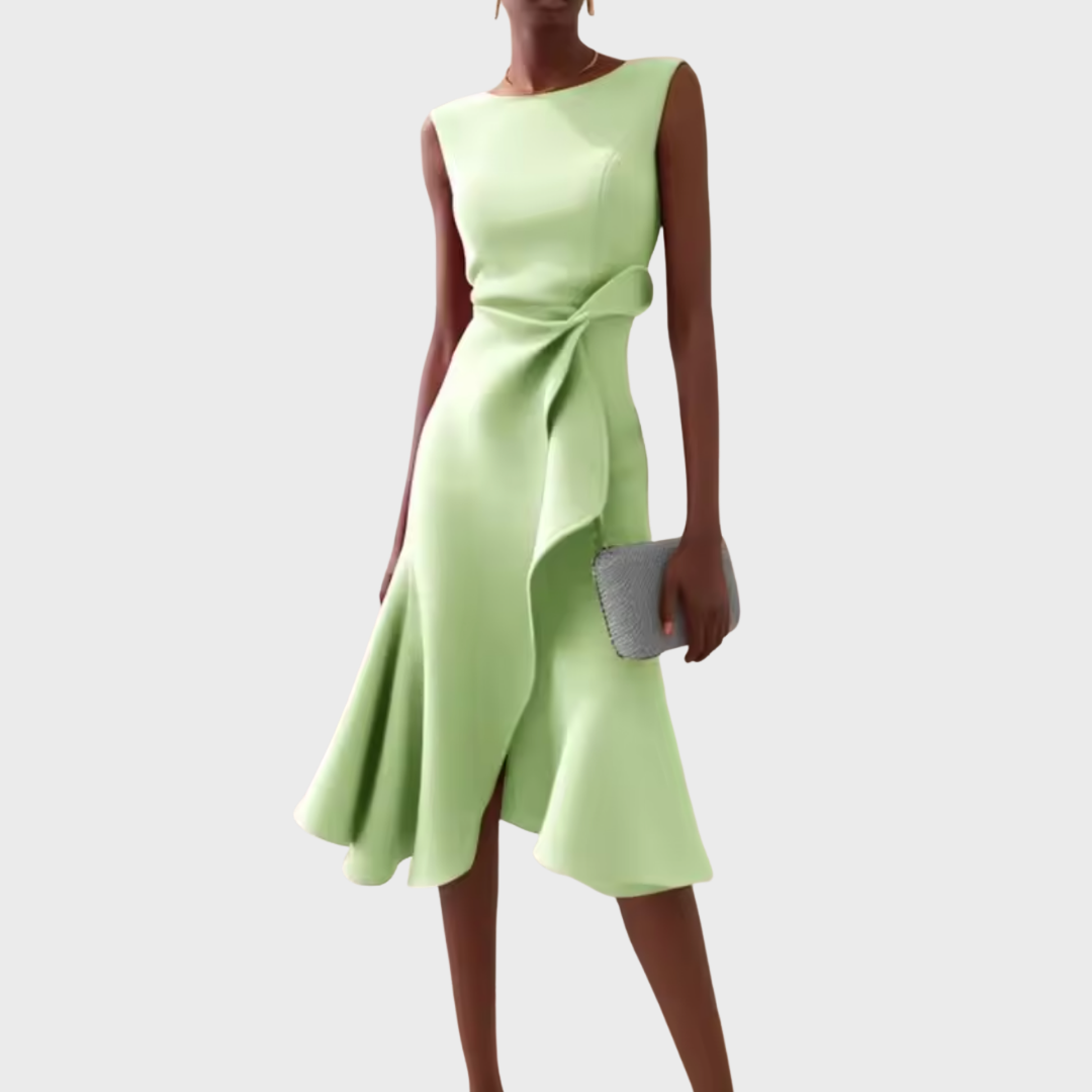 Women's Midi Dress – Light Green