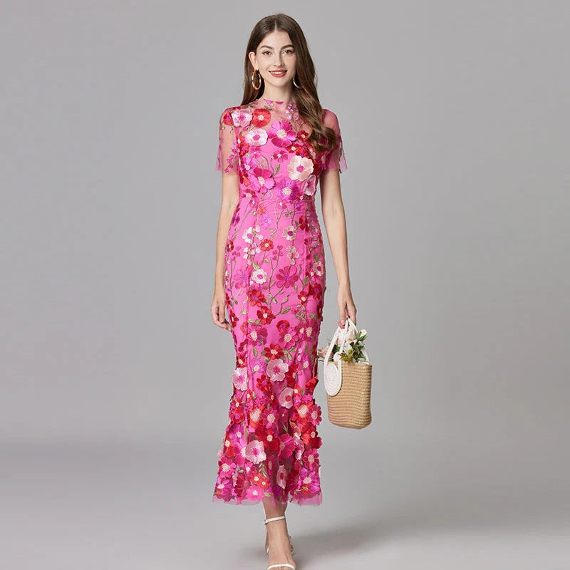Women's Maxi Dress – Pink