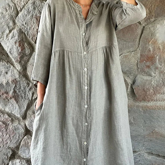 Women's Midi Dress – Grey