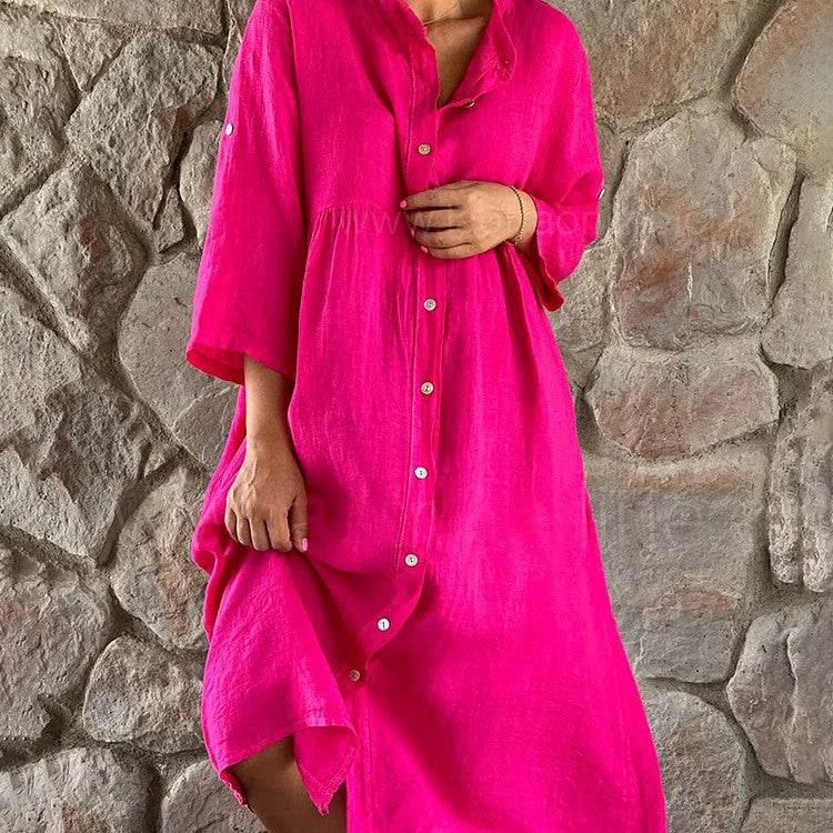 Women's Midi Dress – Pink
