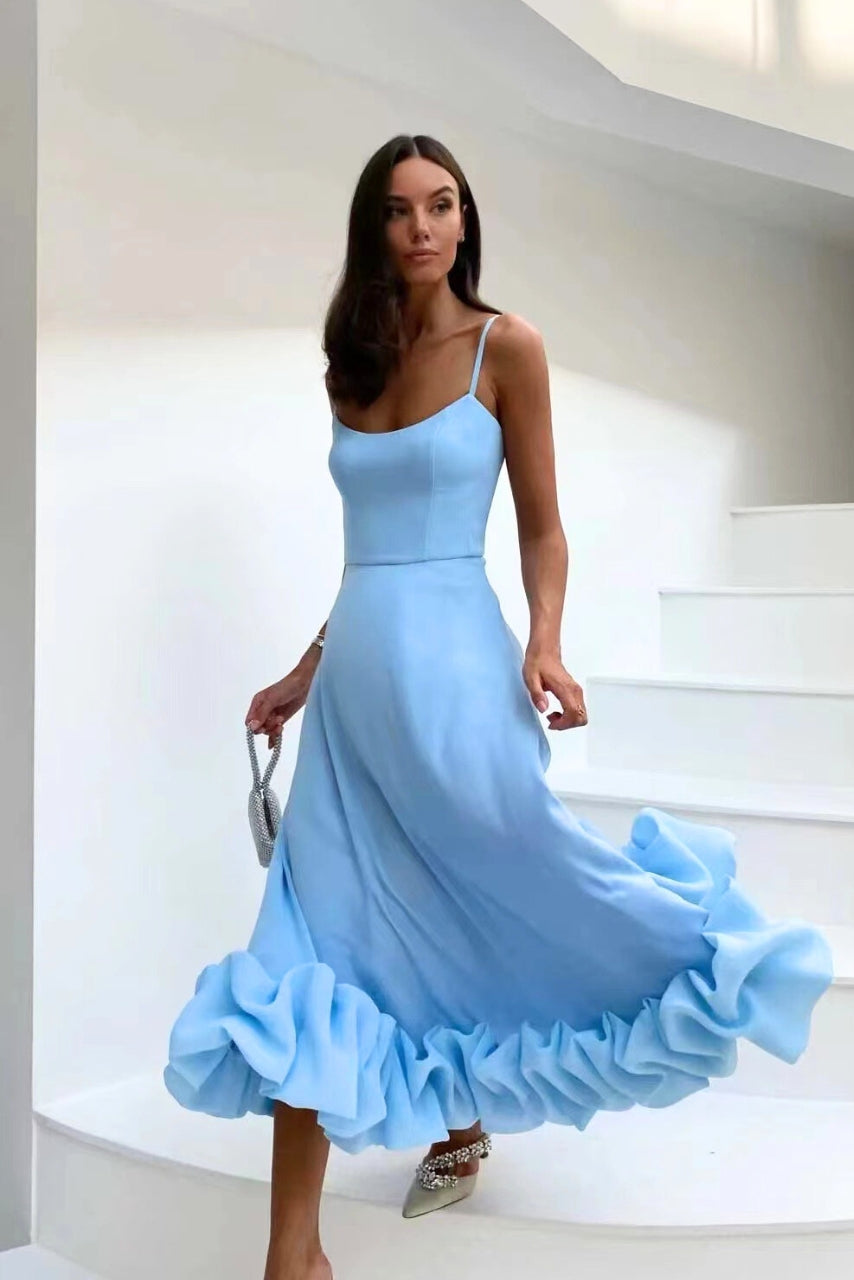 Women's Evening Maxi Dress – Blue
