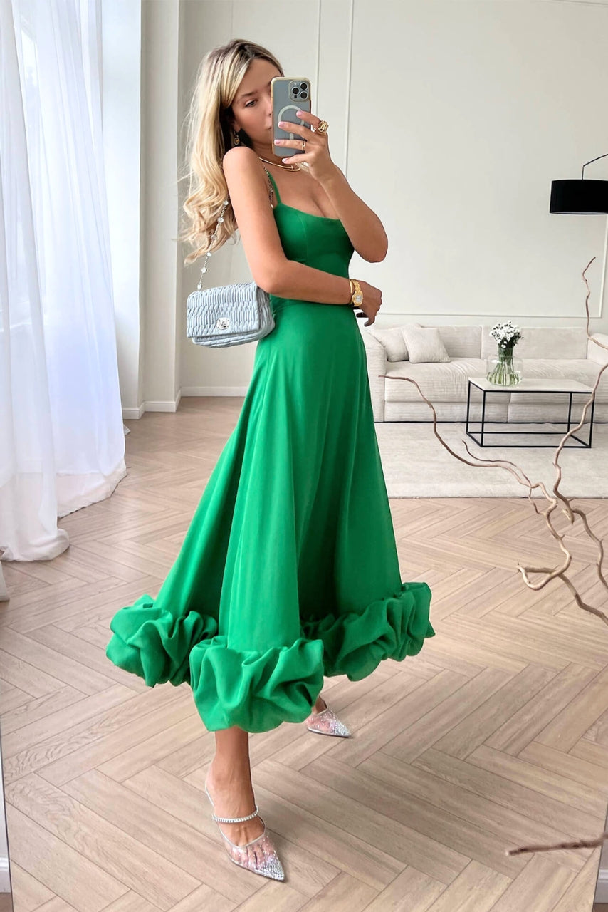 Women's Evening Maxi Dress – Green