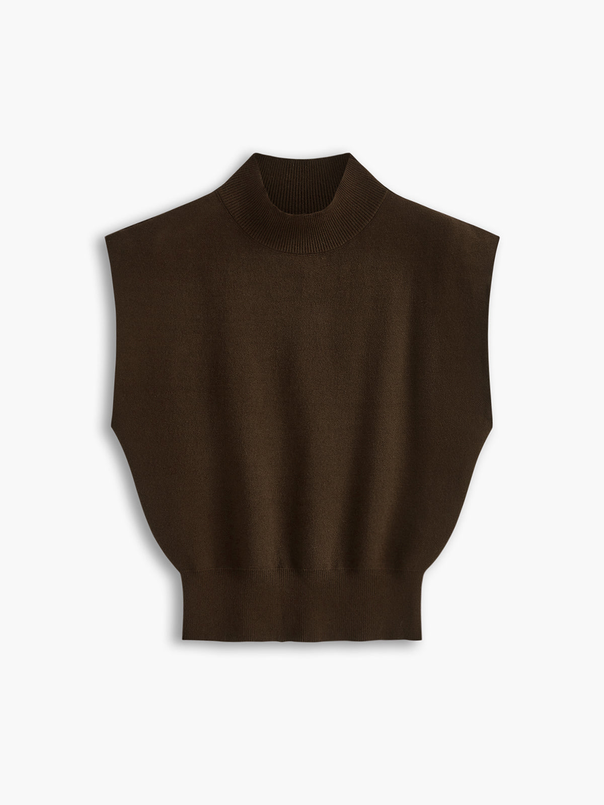 Women's Sleeveless Blouse – Dark Brown