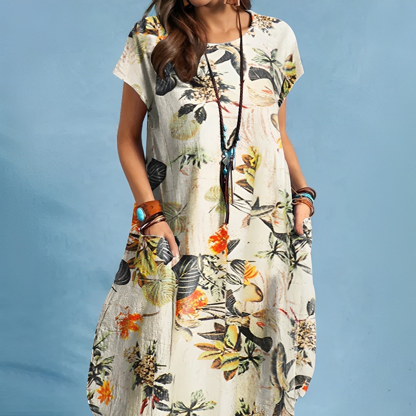 Women's Maxi Dress – Yellow