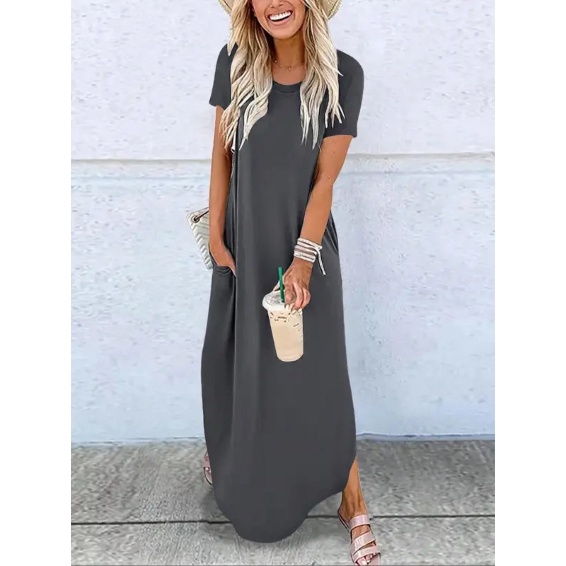 Women's Maxi Dress – Grey