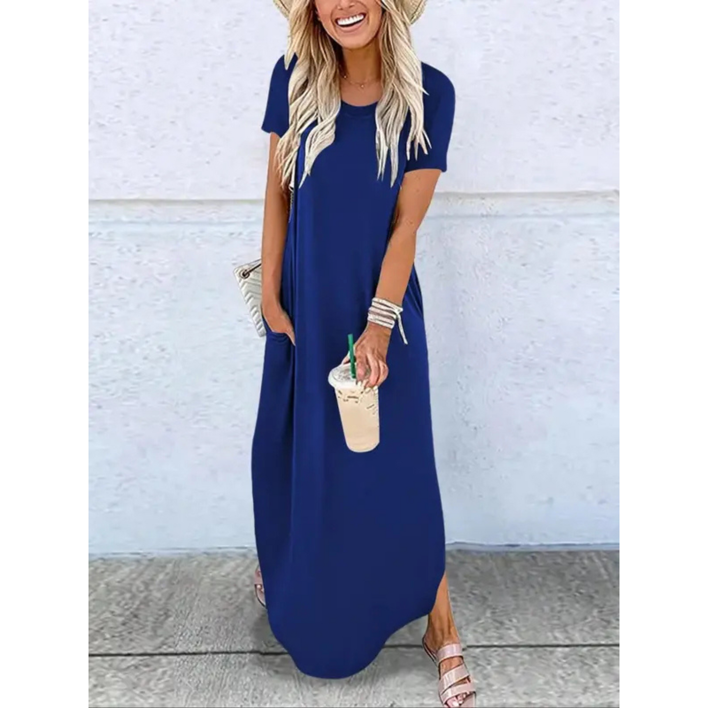 Women's Maxi Dress – Blue