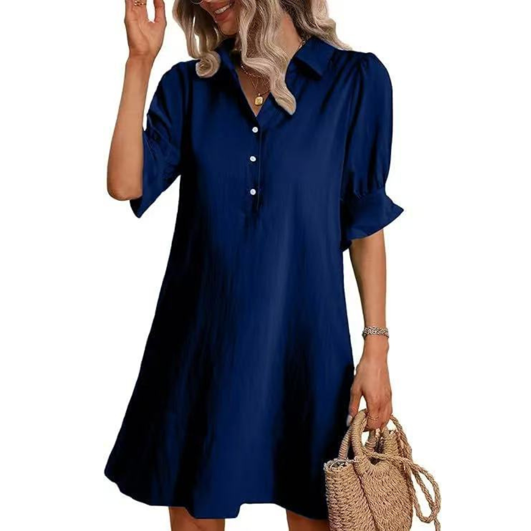 Women's Mini Dress – Navy Blue