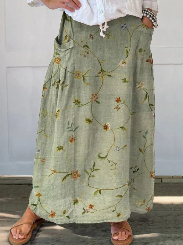 Women's Maxi Skirt – Sage Green