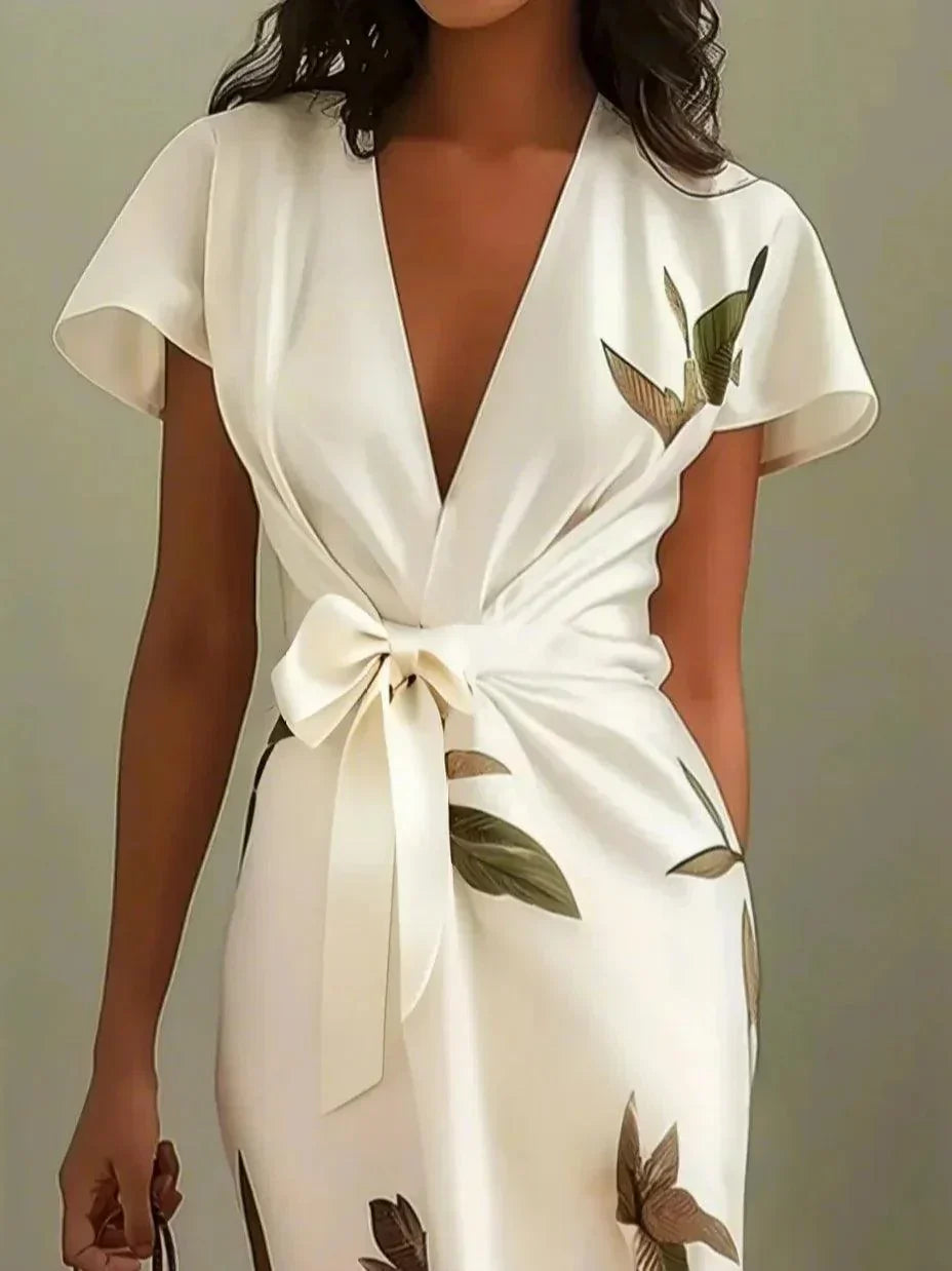 Women's Wrap Midi Dress
