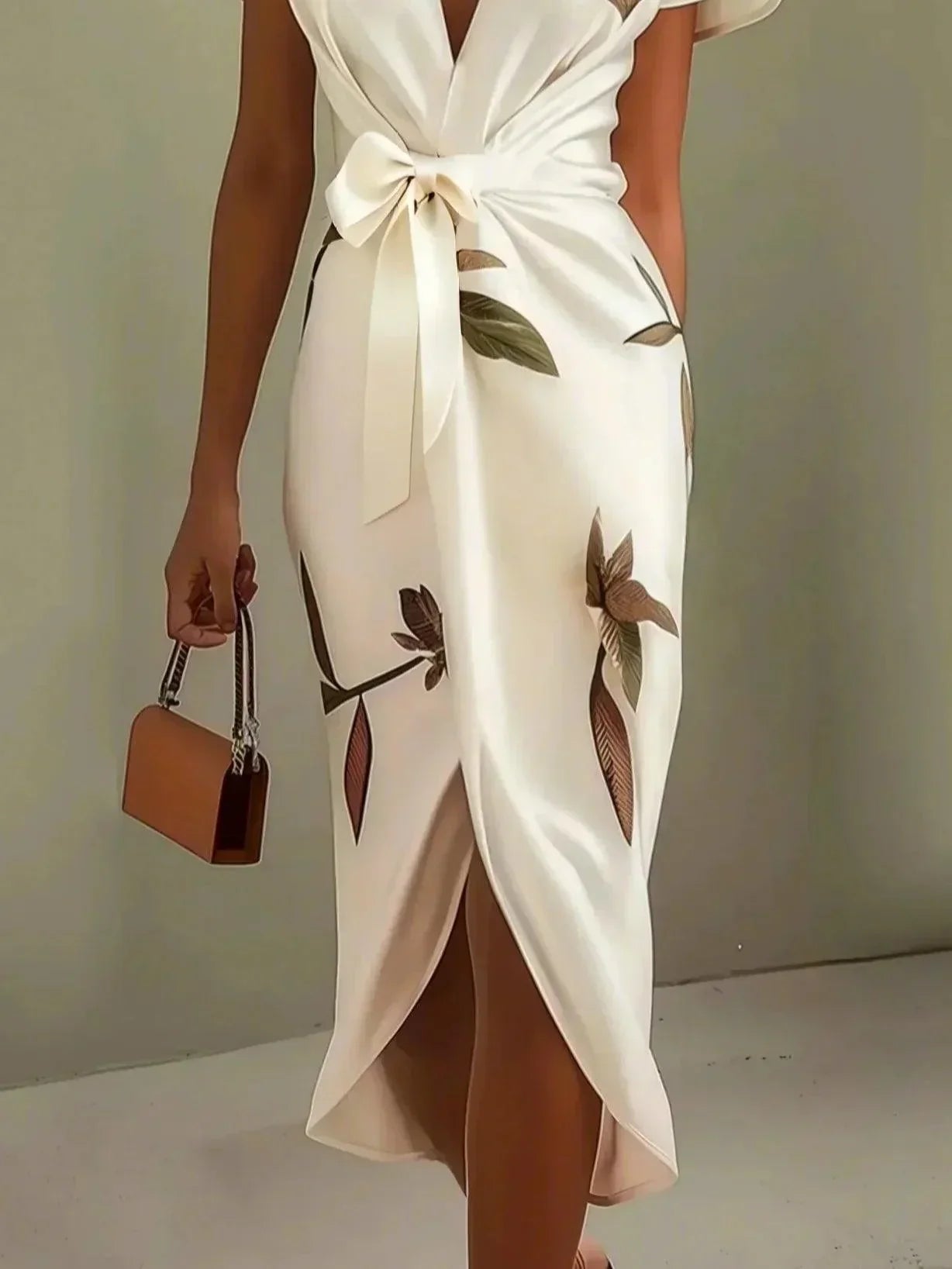 Women's Wrap Midi Dress