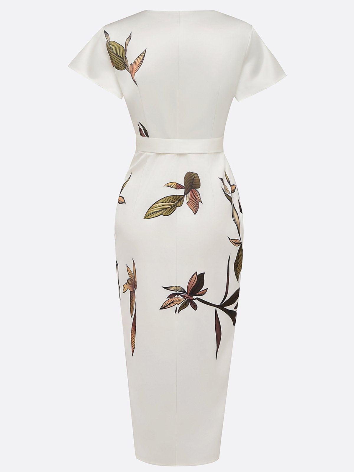 Women's Wrap Midi Dress