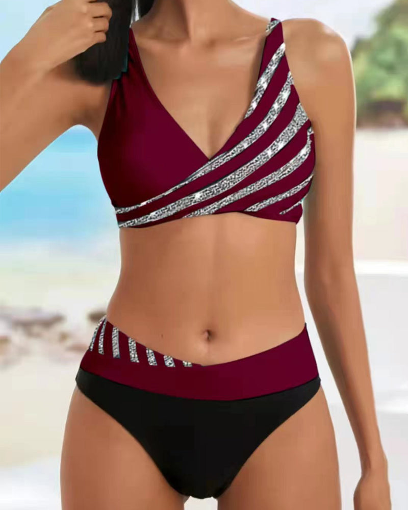 Women's Wrap Bikini – Burgundy