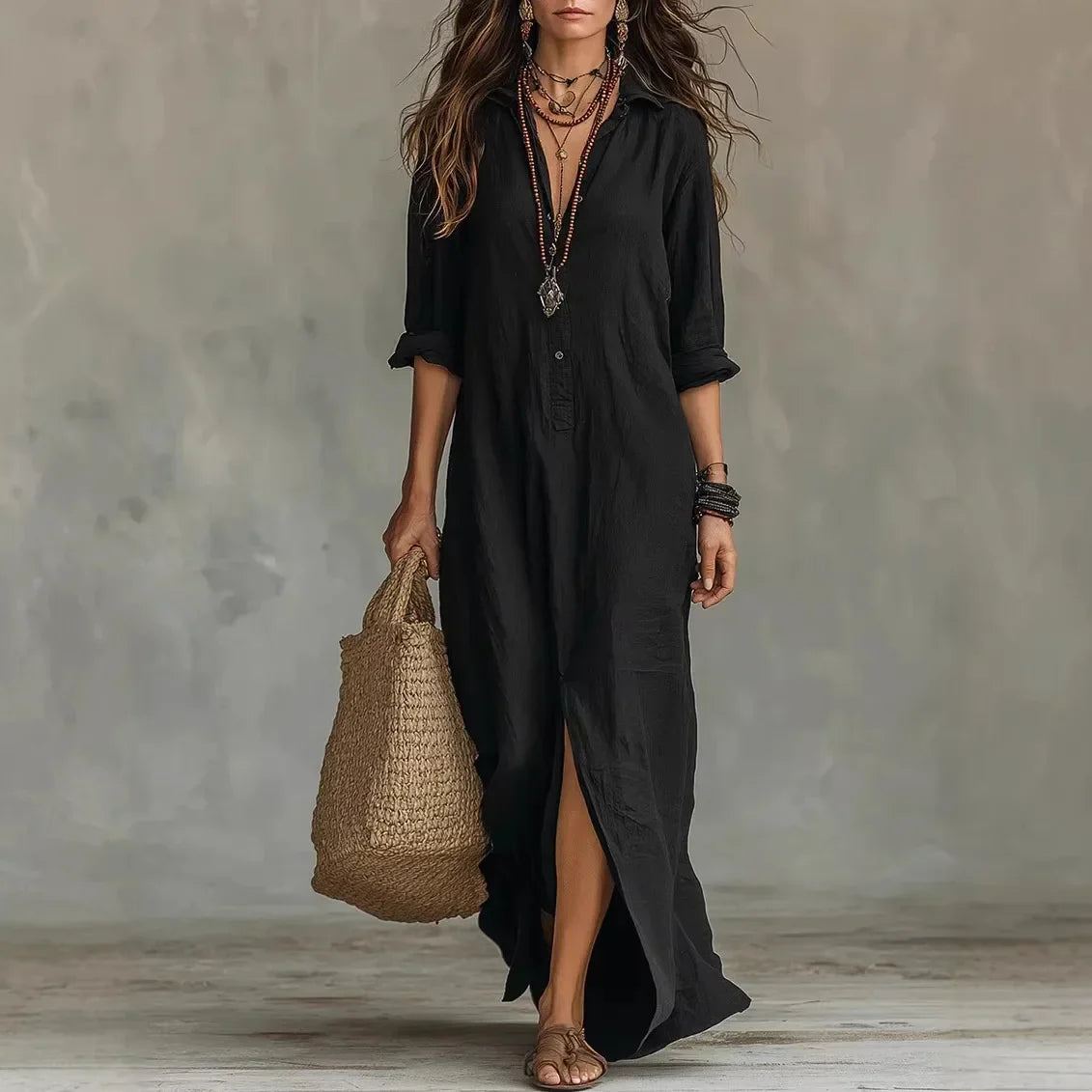 Women's Maxi Dress – Black