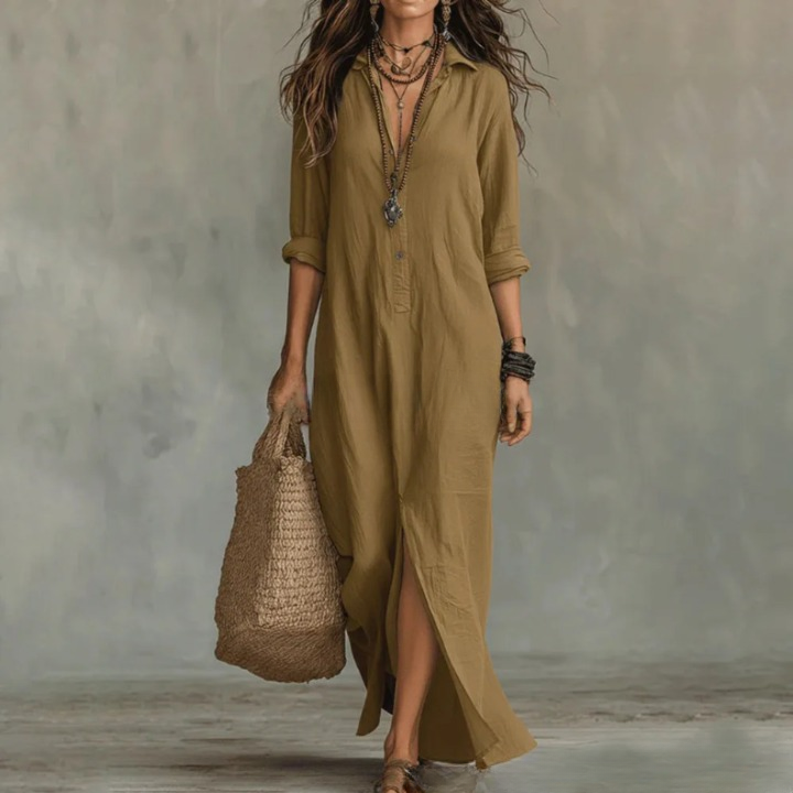 Women's Maxi Dress – Khaki