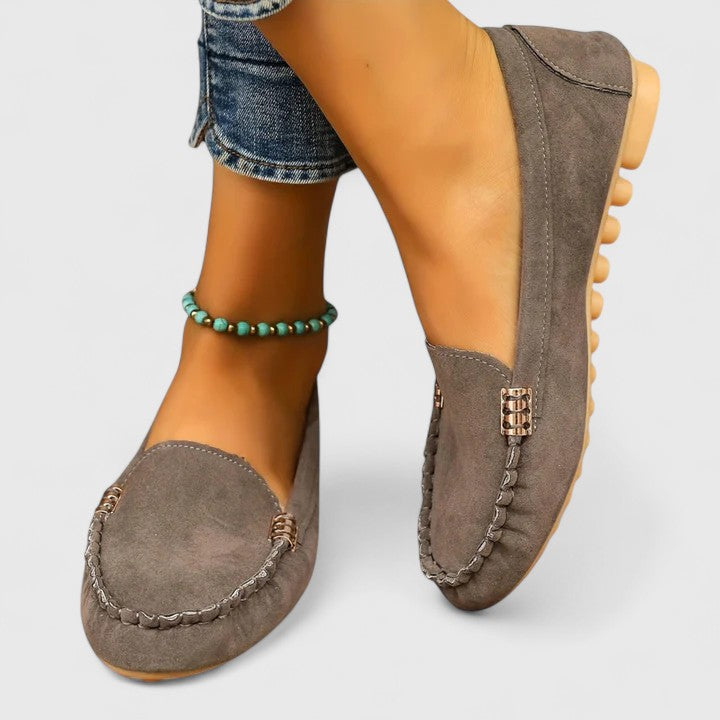 Women's Slip On Loafers – Grey