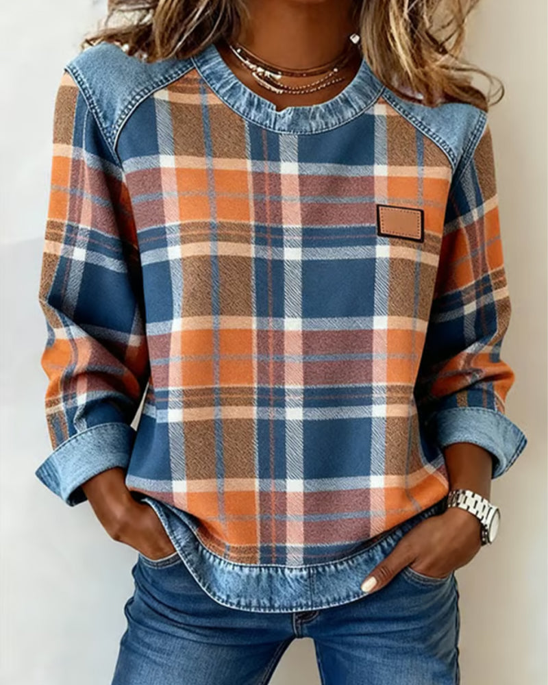 Women's Long Sleeve Sweatshirt – Orange