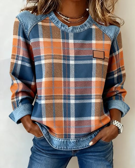 Women's Long Sleeve Sweatshirt – Orange