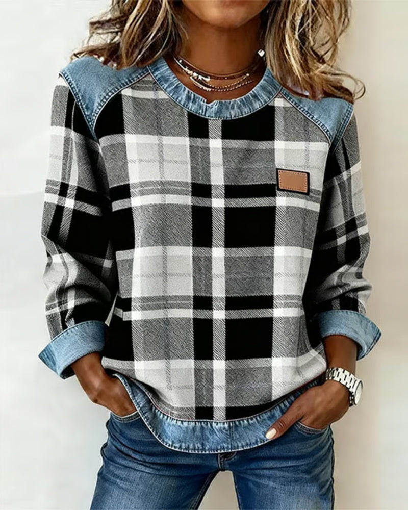 Women's Long Sleeve Sweatshirt – Black