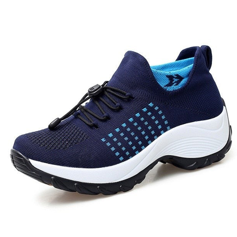 Women's Sneakers – White Blue