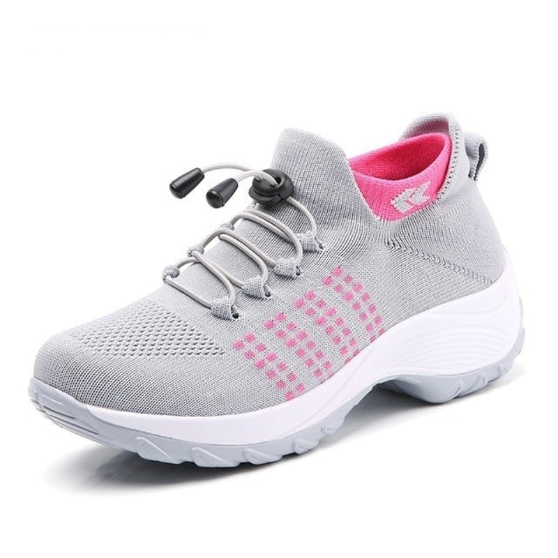 Women's Sneakers – Grey Pink