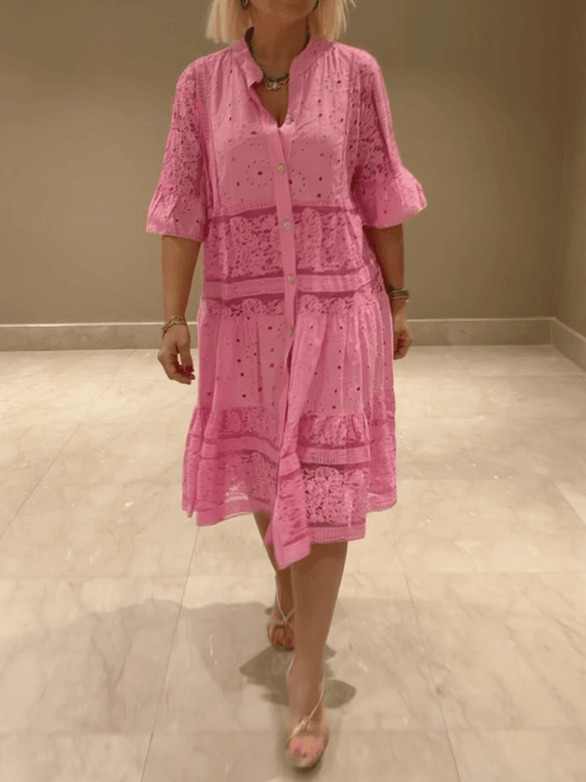 Women's Midi Dress – Pink