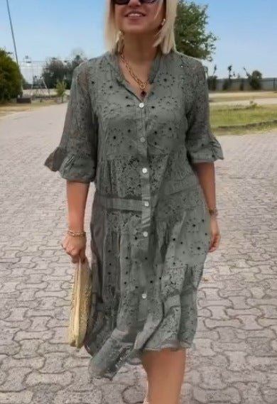 Women's Midi Dress – Grey