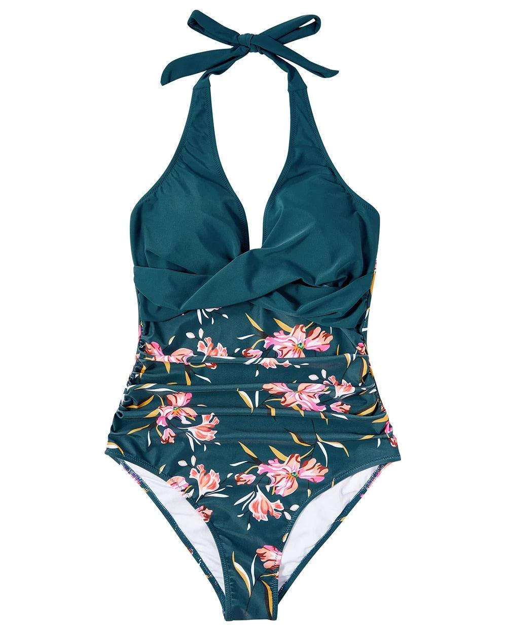 Women's Halter One Piece Swimsuit